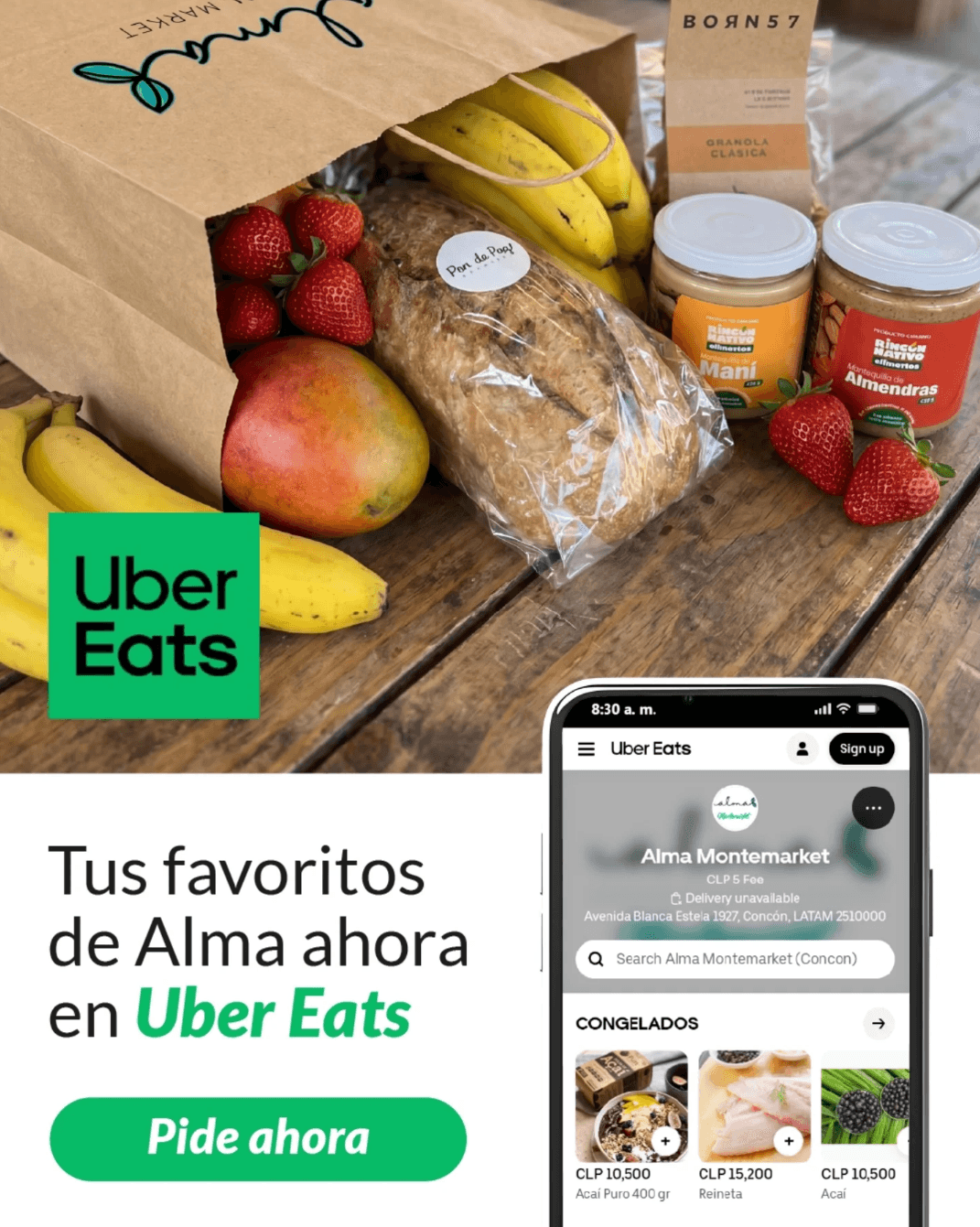Tus favoritos de Alma ahora en Uber Eats — pide ahora.
